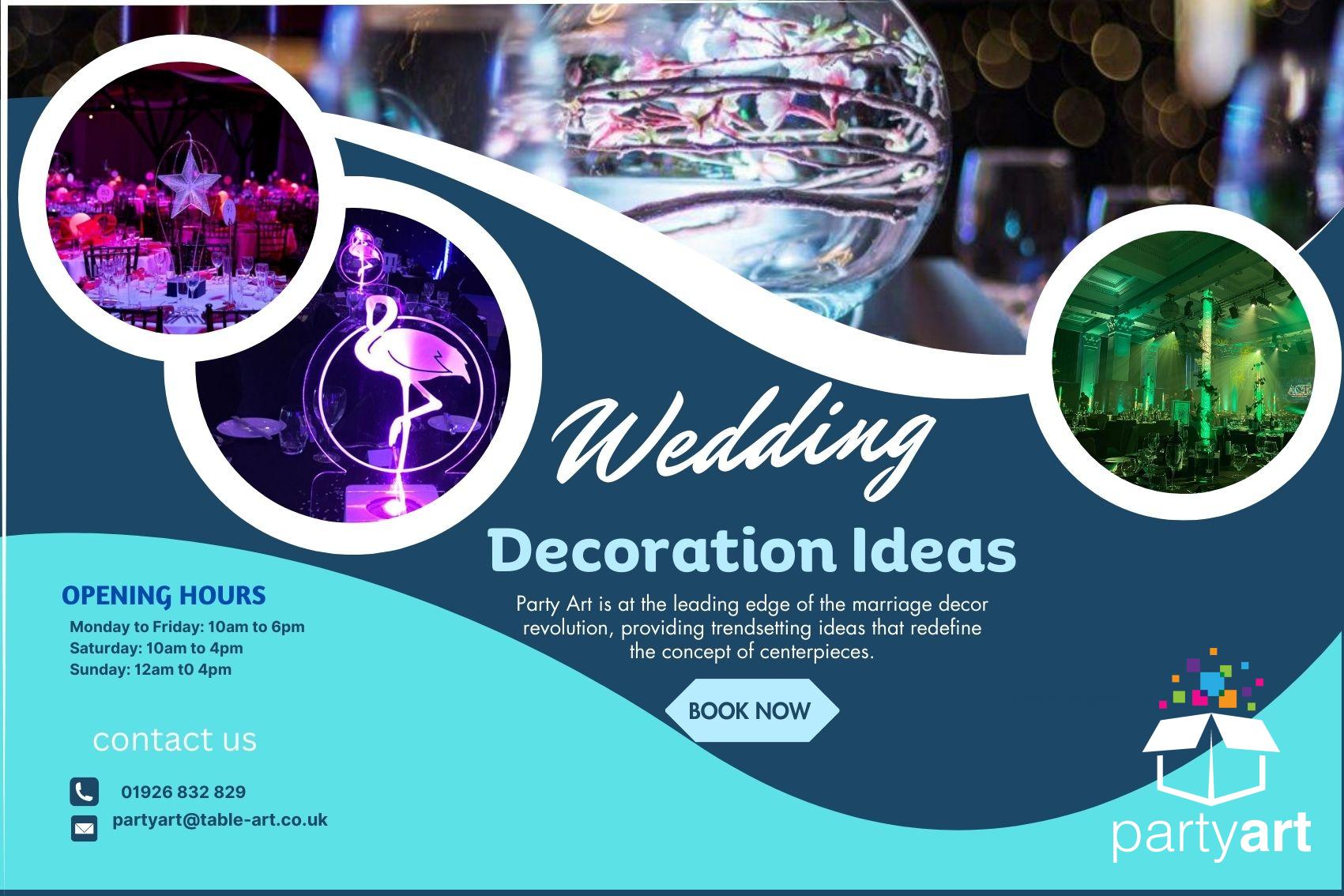 Trending Wedding Decor Ideas in London - Party Art